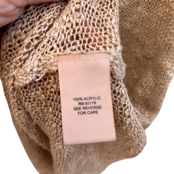 Philosophy Beige Knitted Sweater Tank Too Size Small - Picture 4 of 5